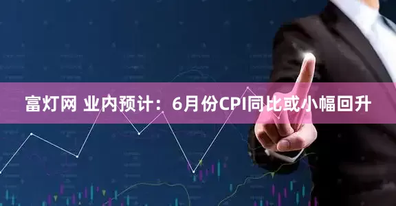 富灯网 业内预计：6月份CPI同比或小幅回升